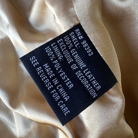 VTG Pamela McCoy‎ Western Jacket Leather Women's Brown Embellished Size S NWT - Picture 12 of 13